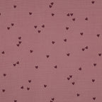 Musselin Herzi Rosa