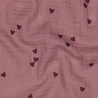 Musselin Herzi Rosa