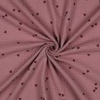 Musselin Herzi Rosa
