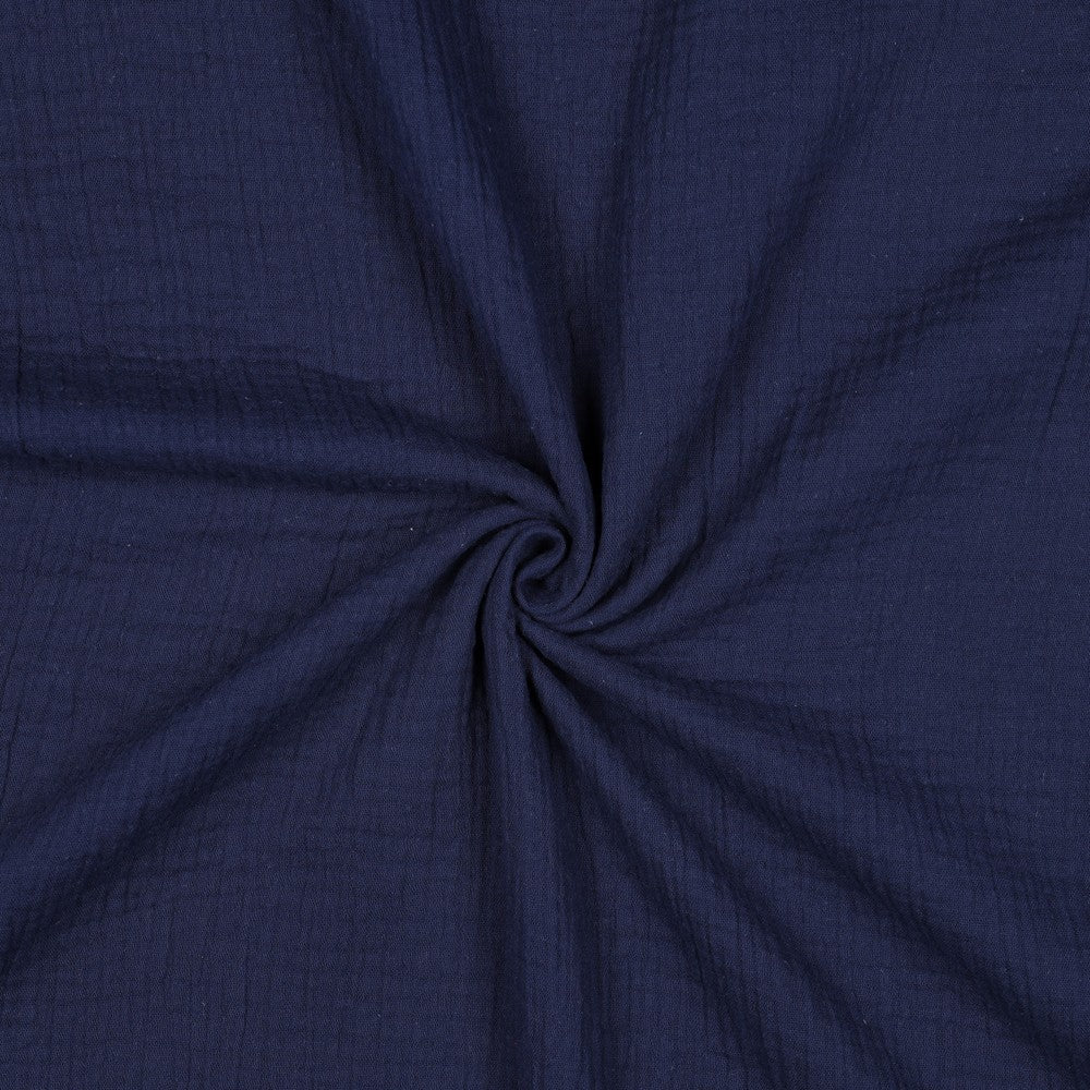 Musselin Marineblau