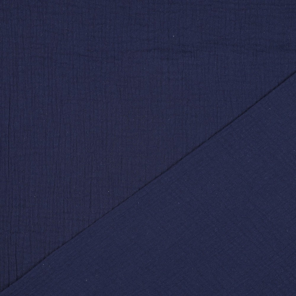 Musselin Marineblau