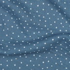 Musselin Blau Pünktchen