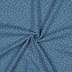 Musselin Blau Pünktchen