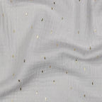 Musselin Grau Gold