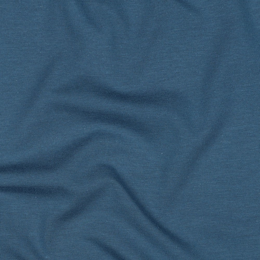 Jersey Uni Jeansblau