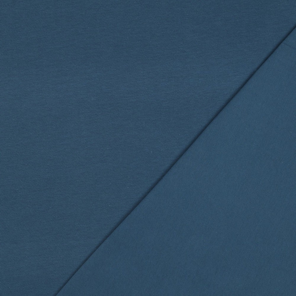 Jersey Uni Jeansblau