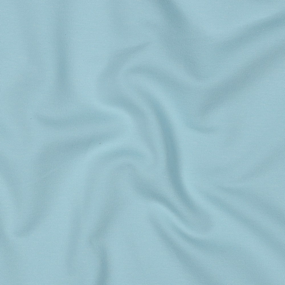 French Terry Uni Hellblau