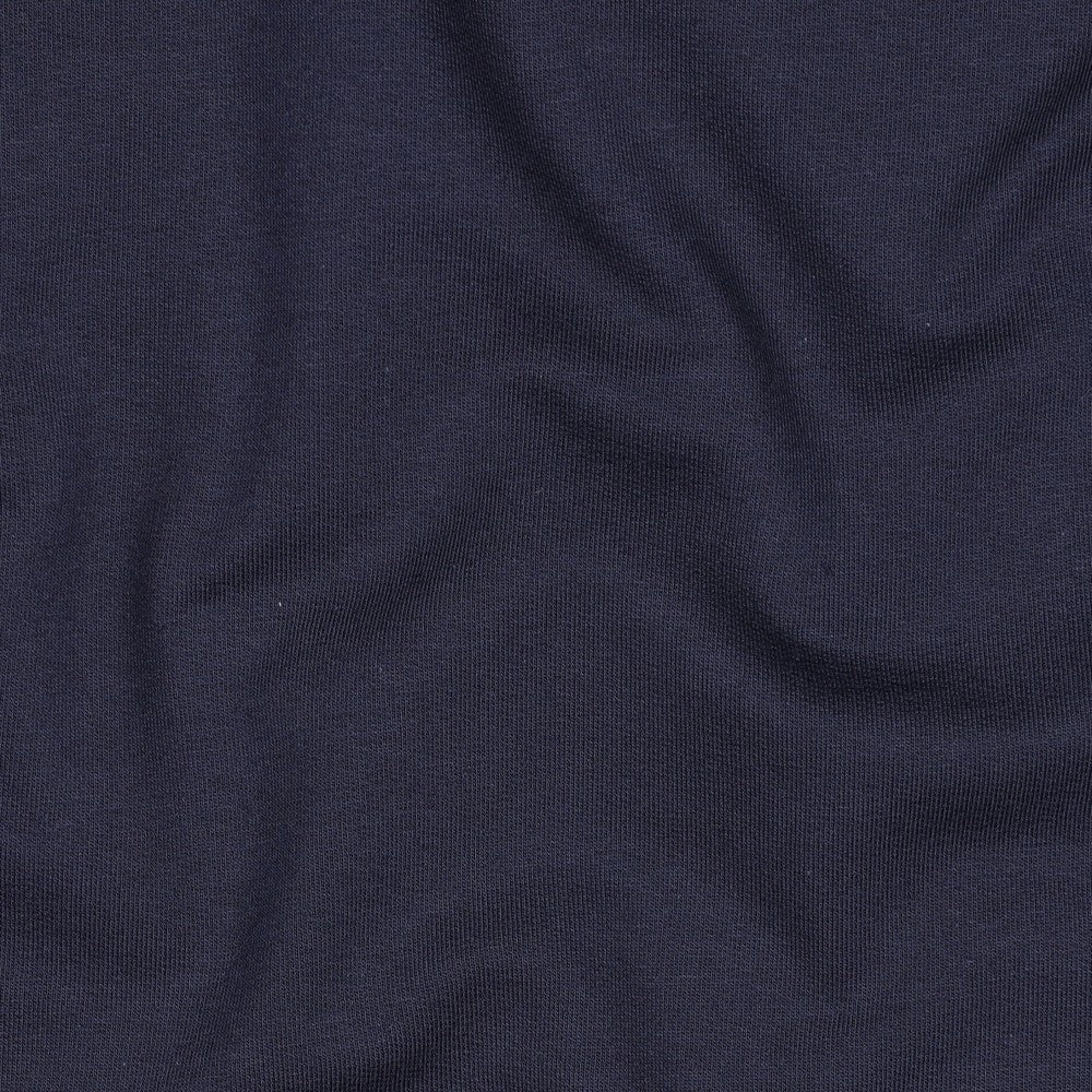 French Terry Uni Marineblau