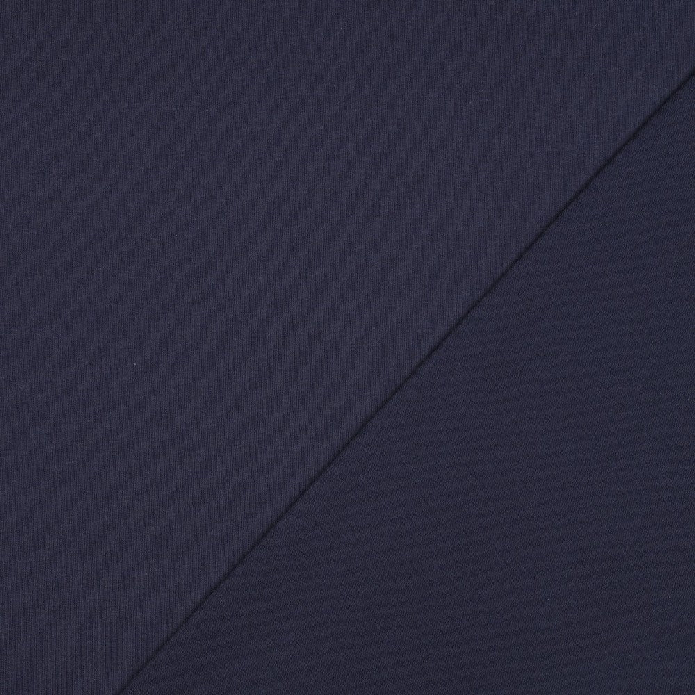 French Terry Uni Marineblau