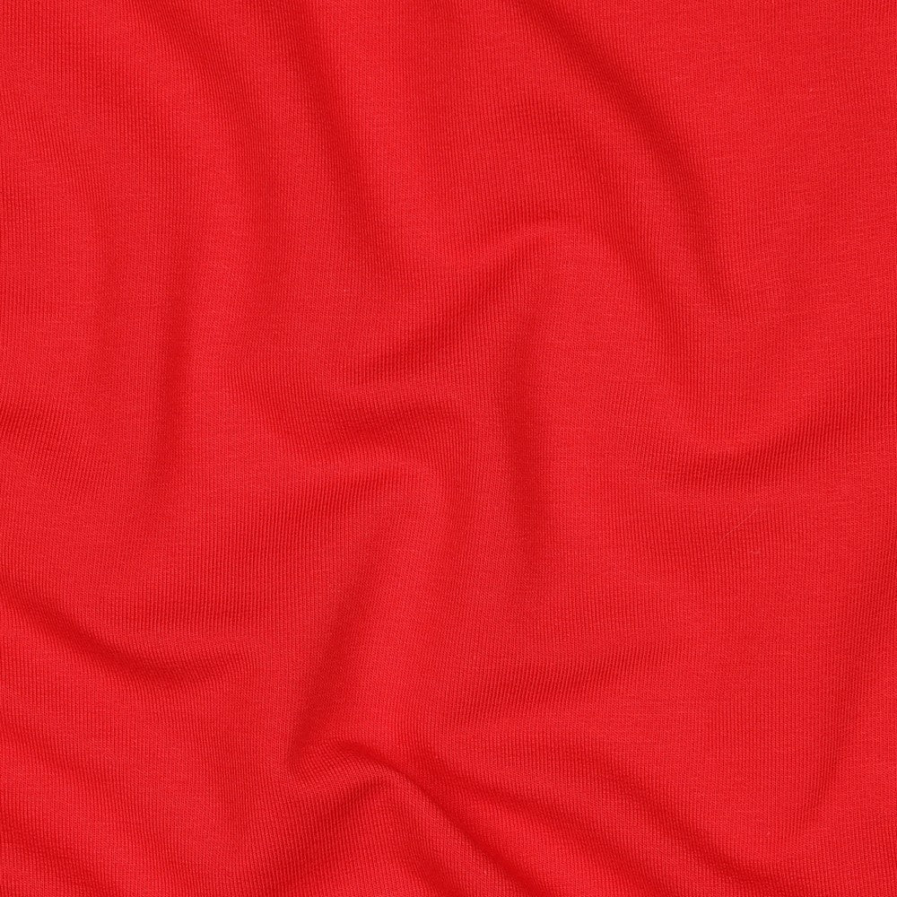 French Terry Uni Tomatenrot
