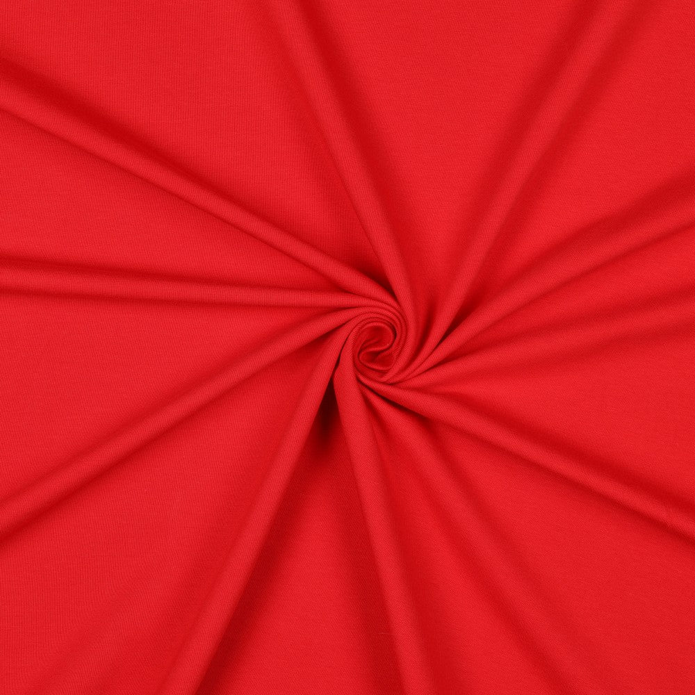 French Terry Uni Tomatenrot