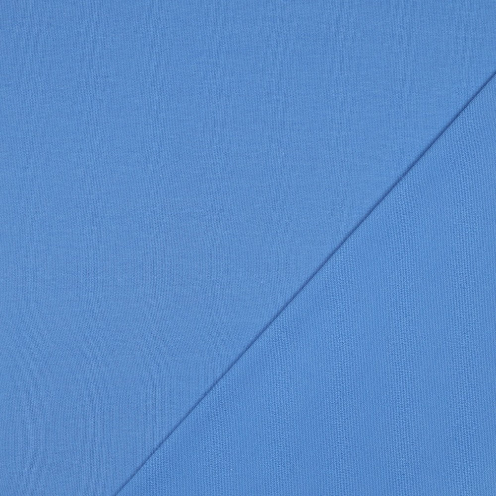 French Terry Uni Blau